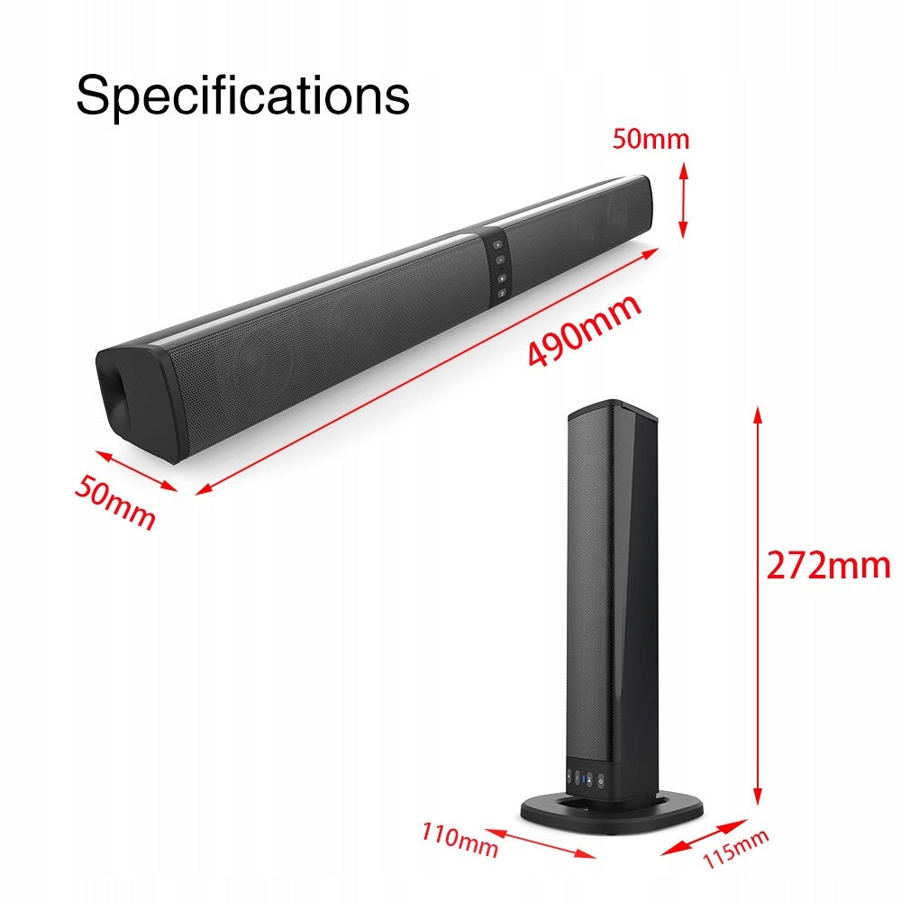 Przenośny głośnik Surround Sound Bar TV Kino domowe Odpinany Brand no brand
