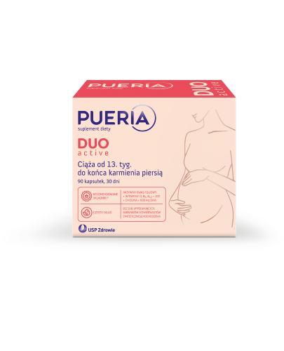 Pueria Duo ACTIVE 90 capsules from 13 weeks + feeding Packaging status original