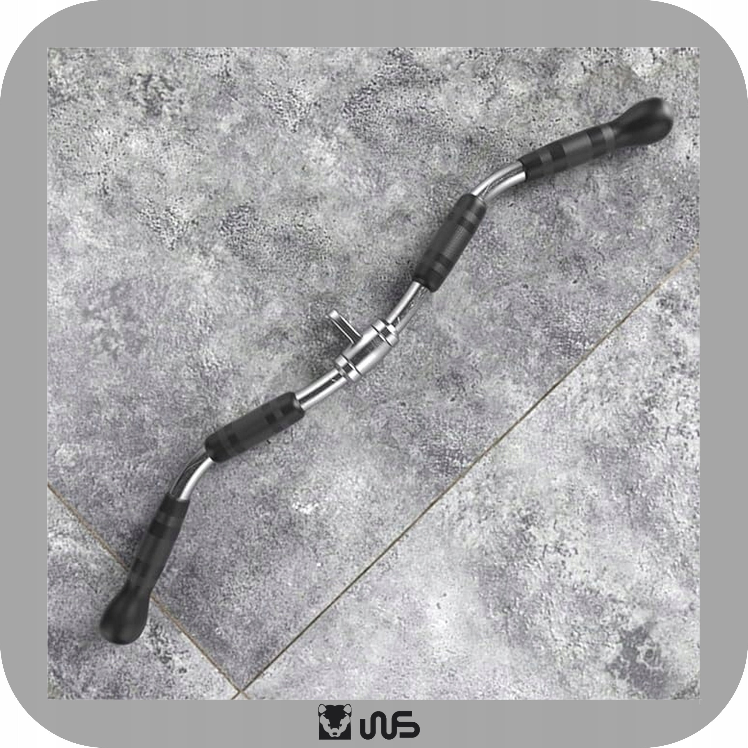 Pull Bar Handle Broken Ambidextrous Rubberized Atlas Gym Gate Kind upper and lower pulley