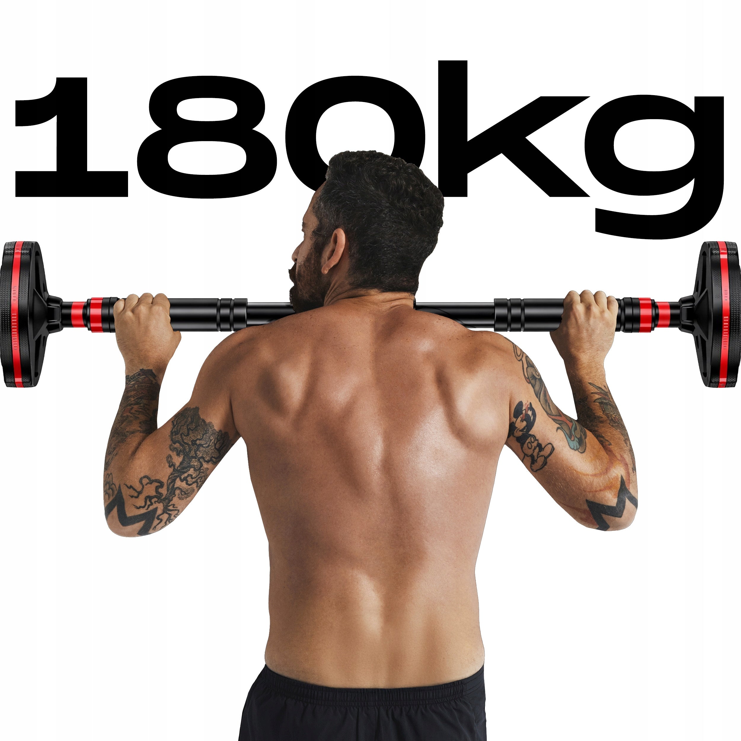Pull Up Bar Reinforced Pro Fit Stainless Steel 180Kg Model Drążek do 200kg