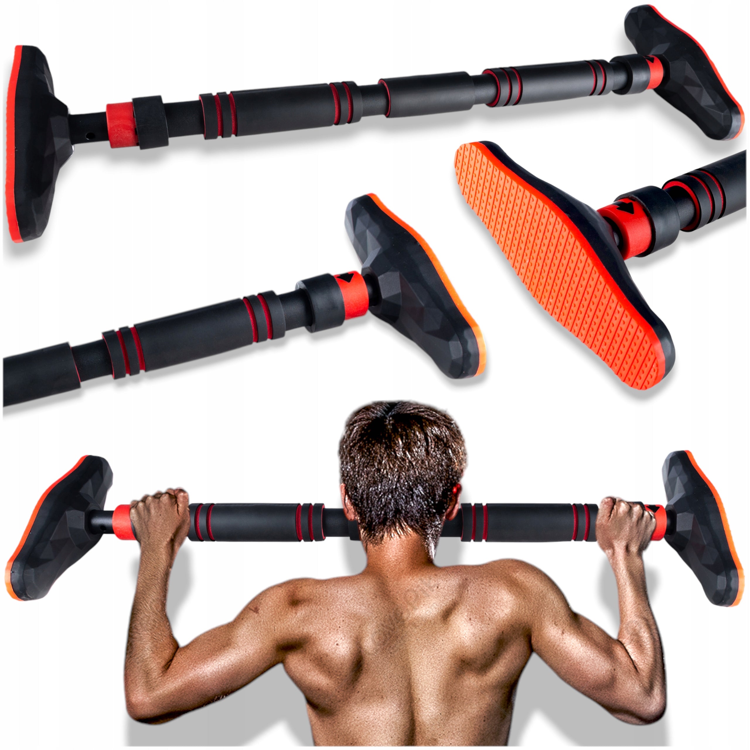 Pull Up Bar Reinforced Pro Fit Stainless Steel 180Kg