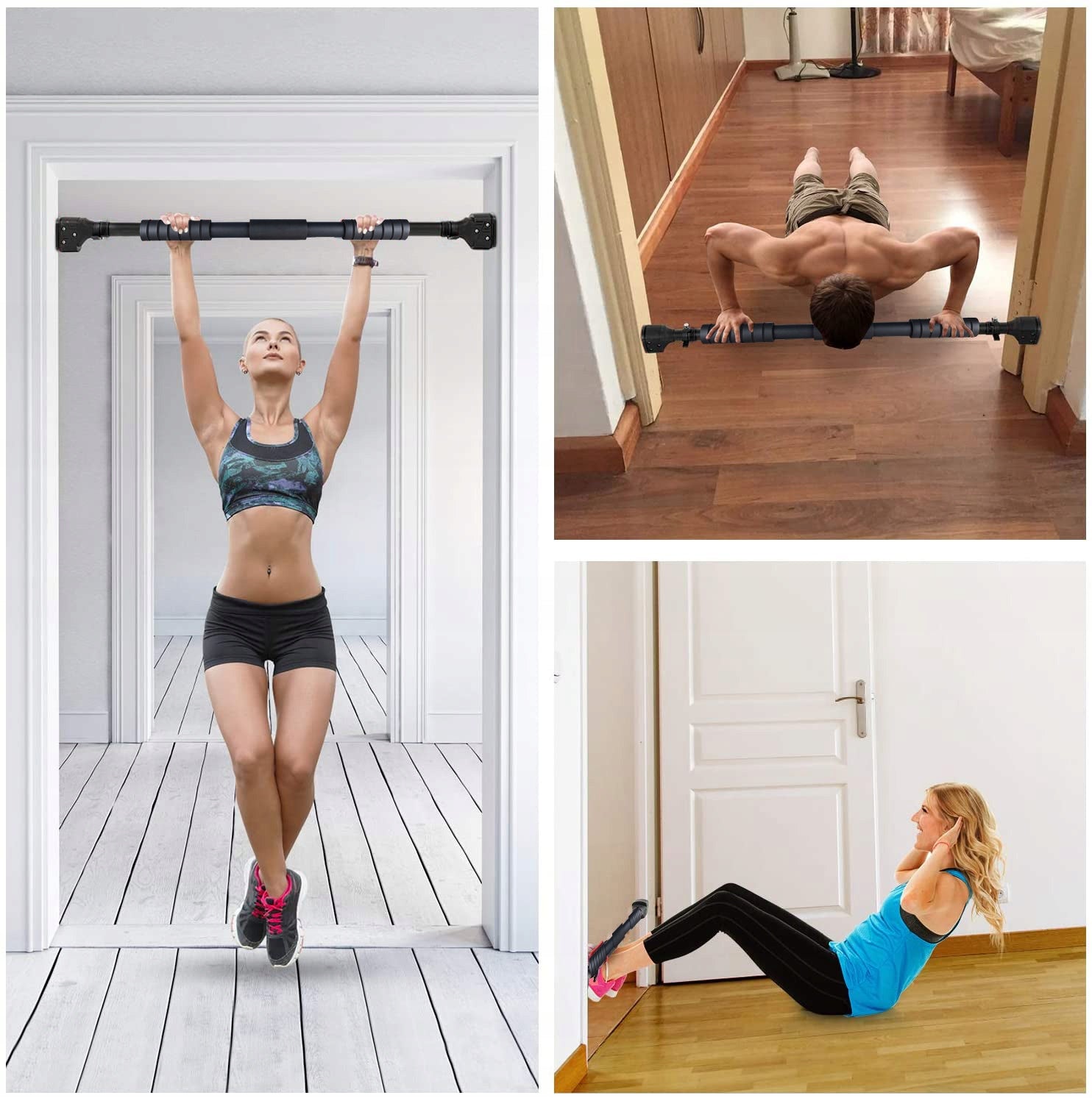 Pull-up Bar Steel Anti-slip 200Kg Adjustable Packaging status original