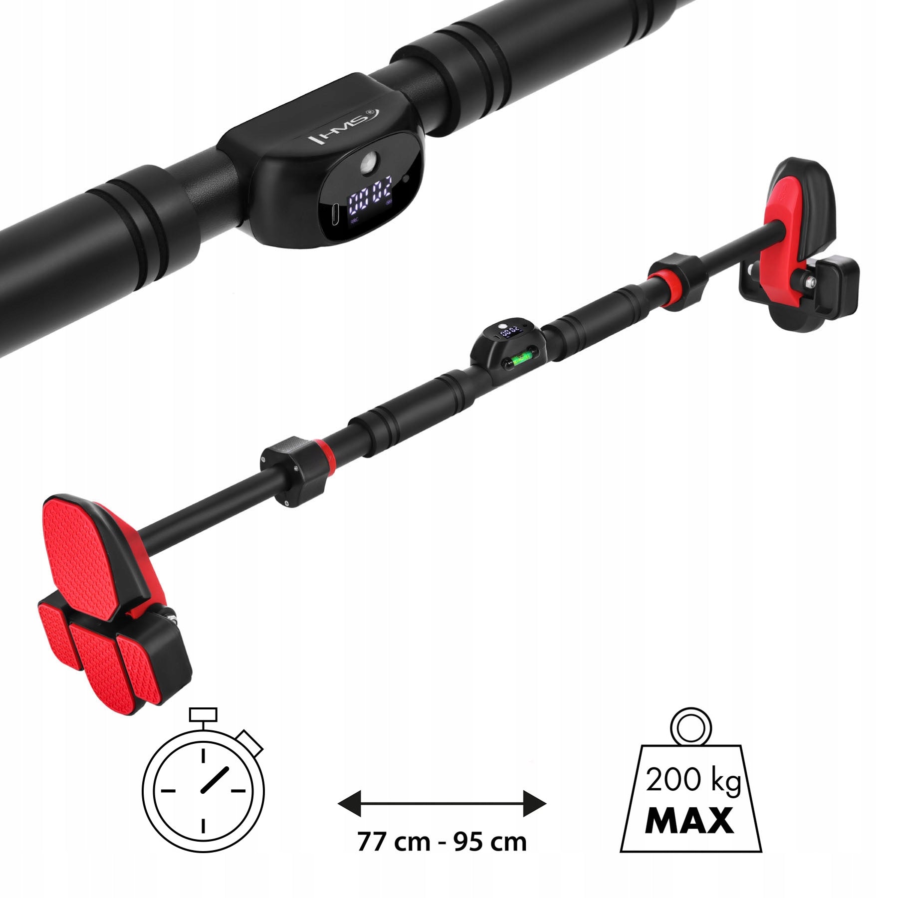 Pull-up bar 77-95cm with Counter Without Drilling DD500 HMS Manufacturer code 17-45-058