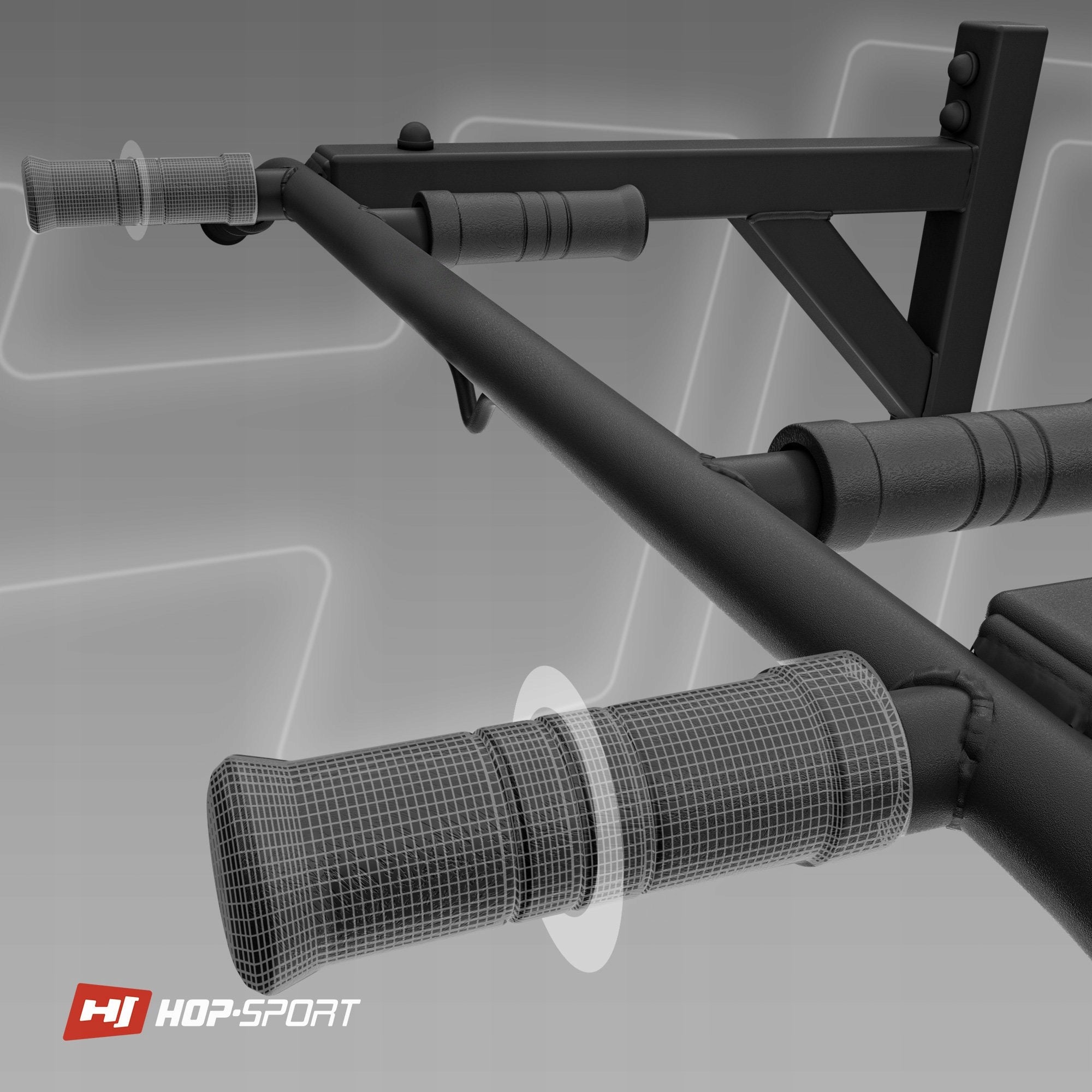 Pull-up bar wall strength up to 210kg HopSport 6 handles Brand Hop-Sport