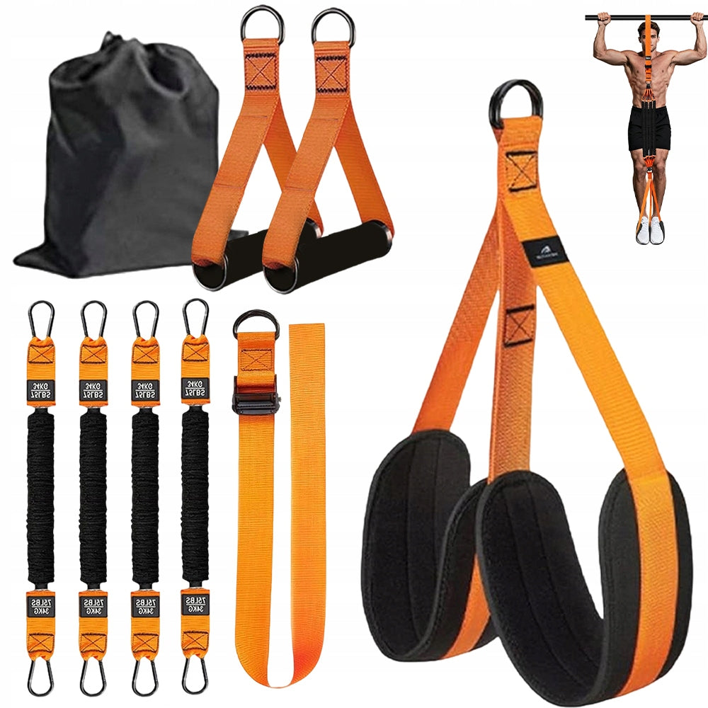 Pull-up straps on bar adjustable training belts 75LBS-300LBS