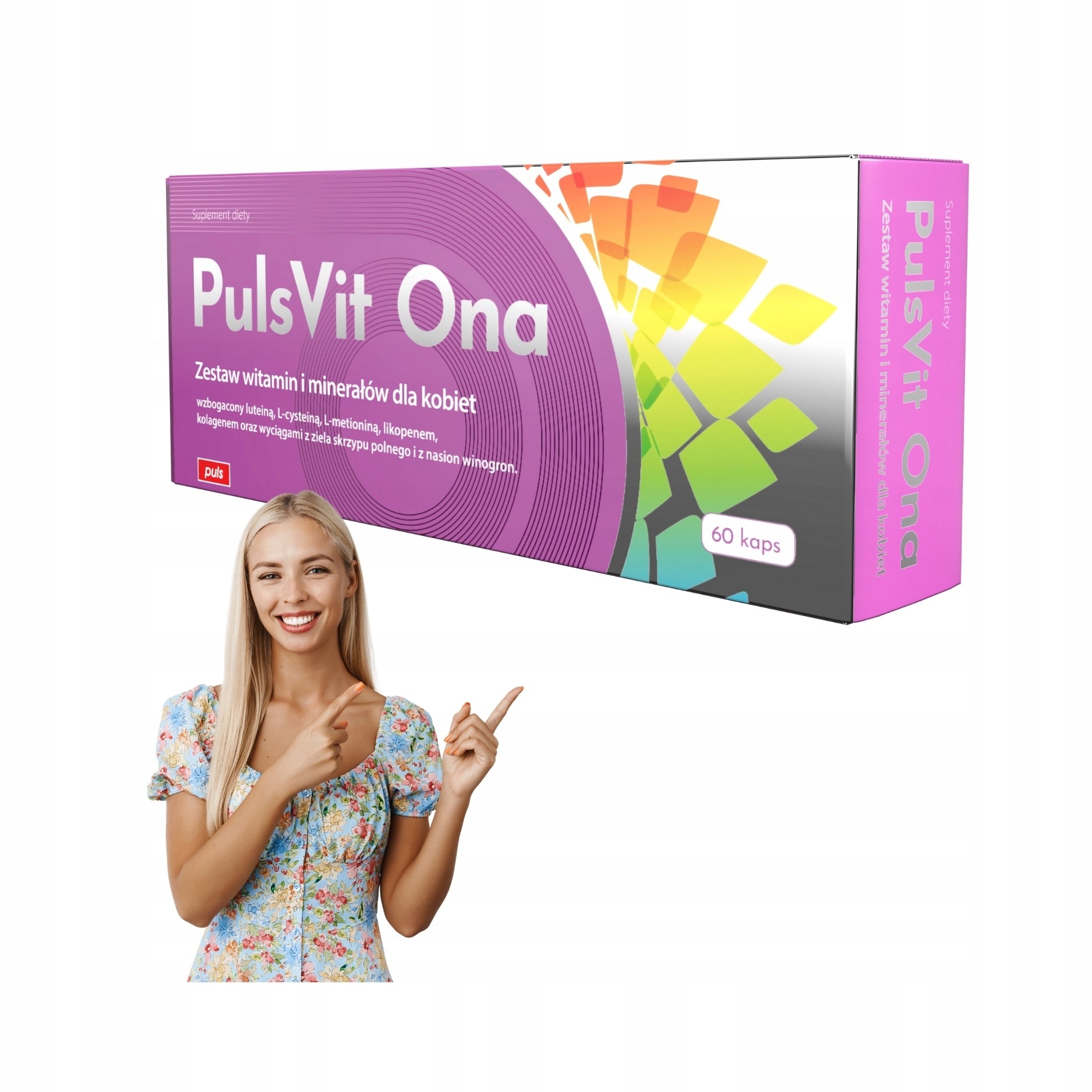 PulsVit ONA vitamins for women set minerals multivitamin 60 capsules