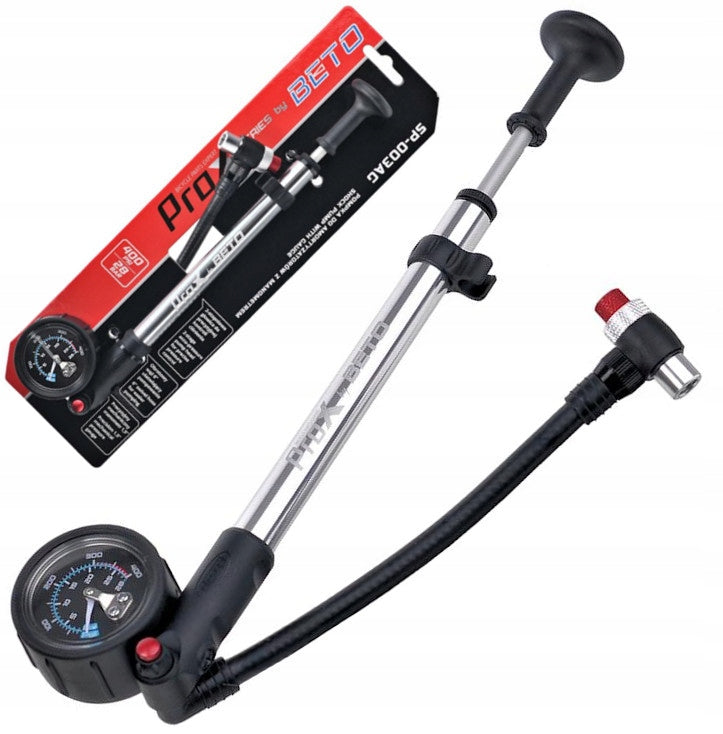 Pump for shock absorbers BETO series PROX SP-003AG 28 BAR 400PSI + PRESSURE GAUGE