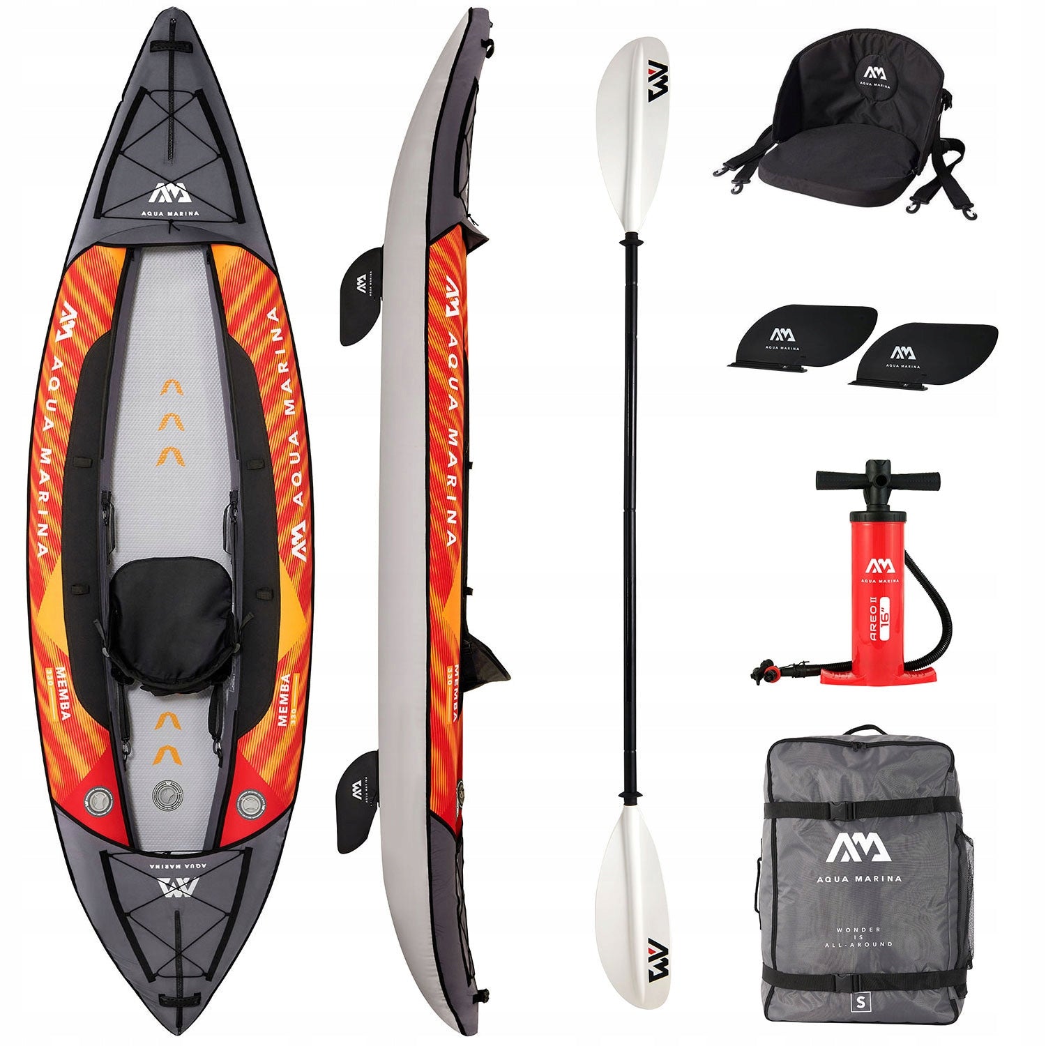 Pumped Kayak Aqua Marina Memba 330 1-person.