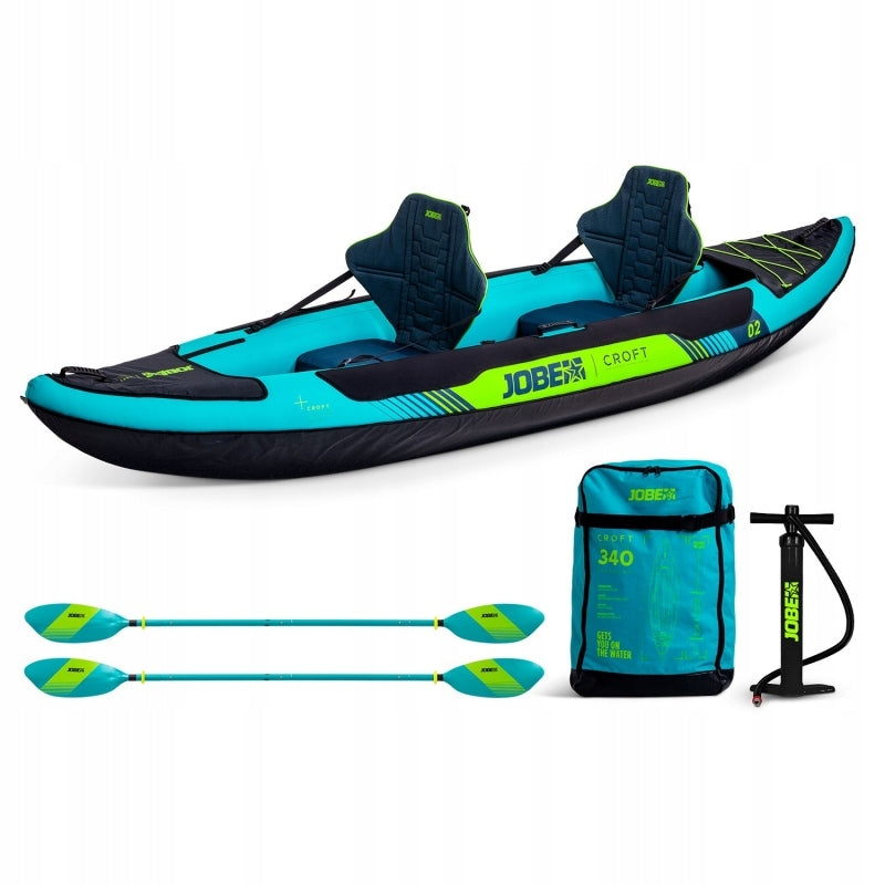 Pumped Kayak Jobe Croft Inflatable Kayak 340cm 2 Seater