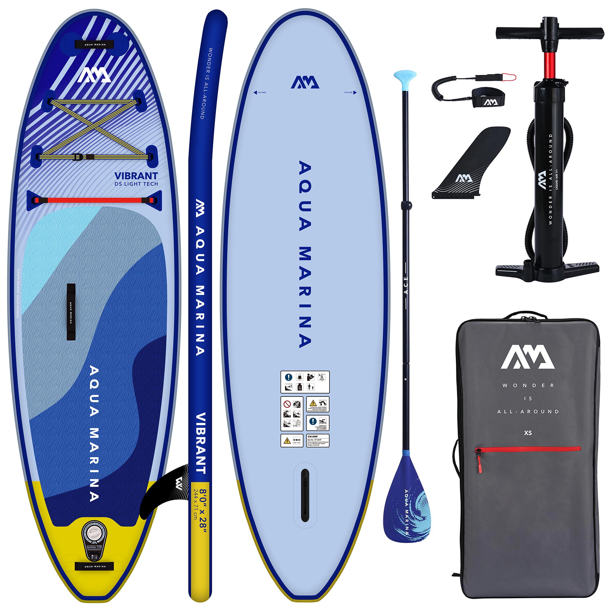 Pumped board SUP Aqua Marina Vibrant 8'0" for children BT-24VIP 244 cm
