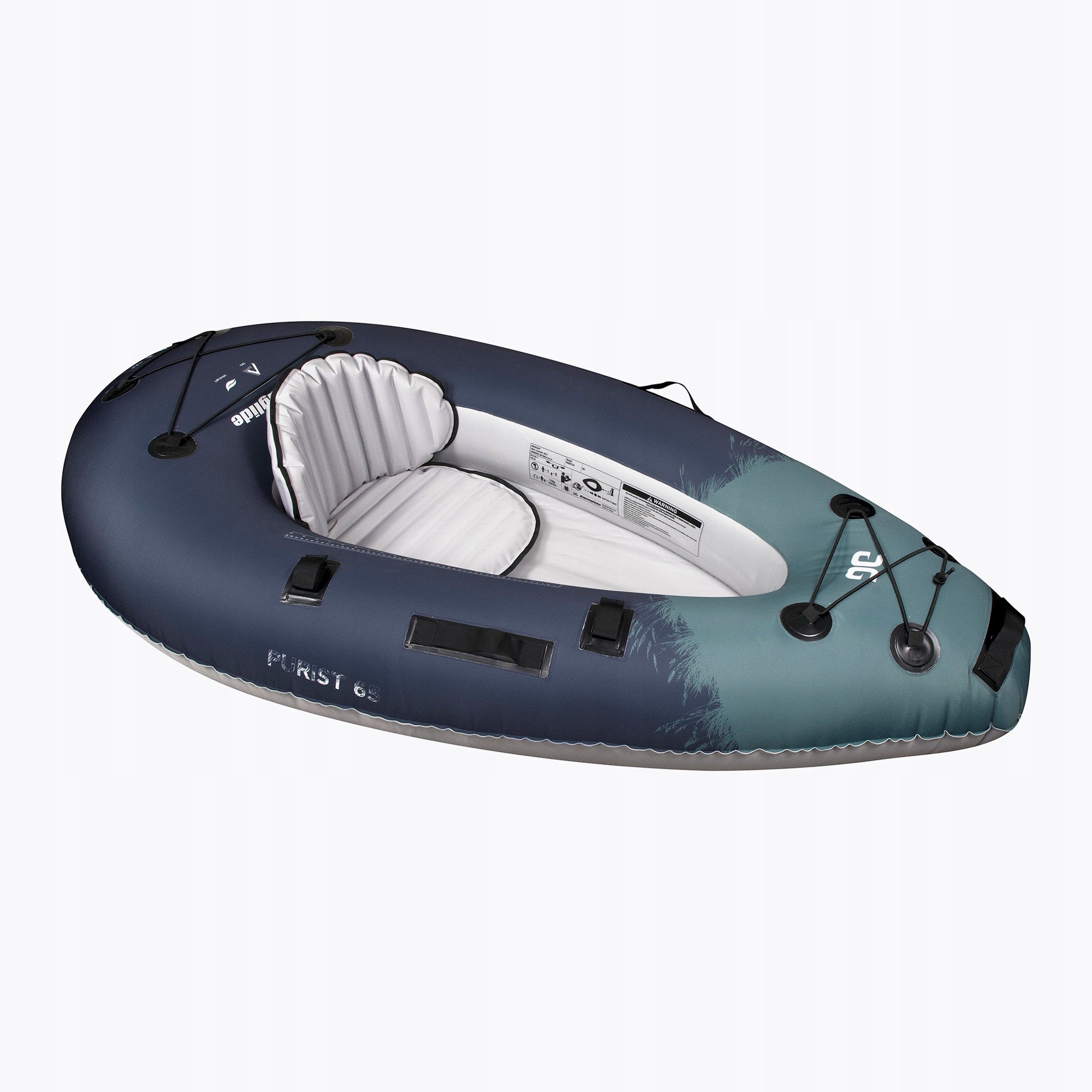 Pumped kayak 1-person Aquaglide grey Backwoods Purist 201x110x39.4 cm Brand no brand