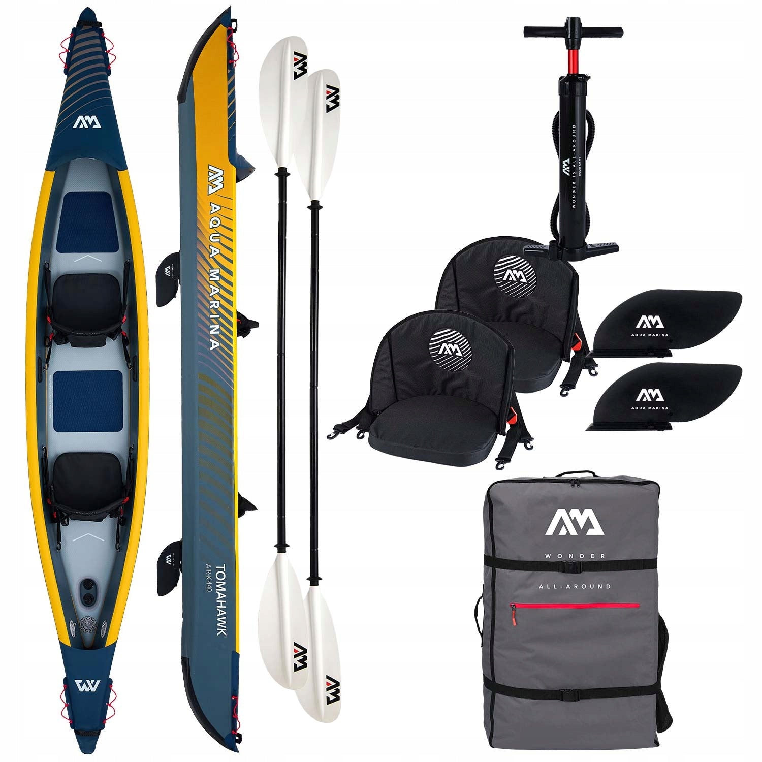 Pumped kayak Aqua Marina Tomahawk 440 2x KP-1