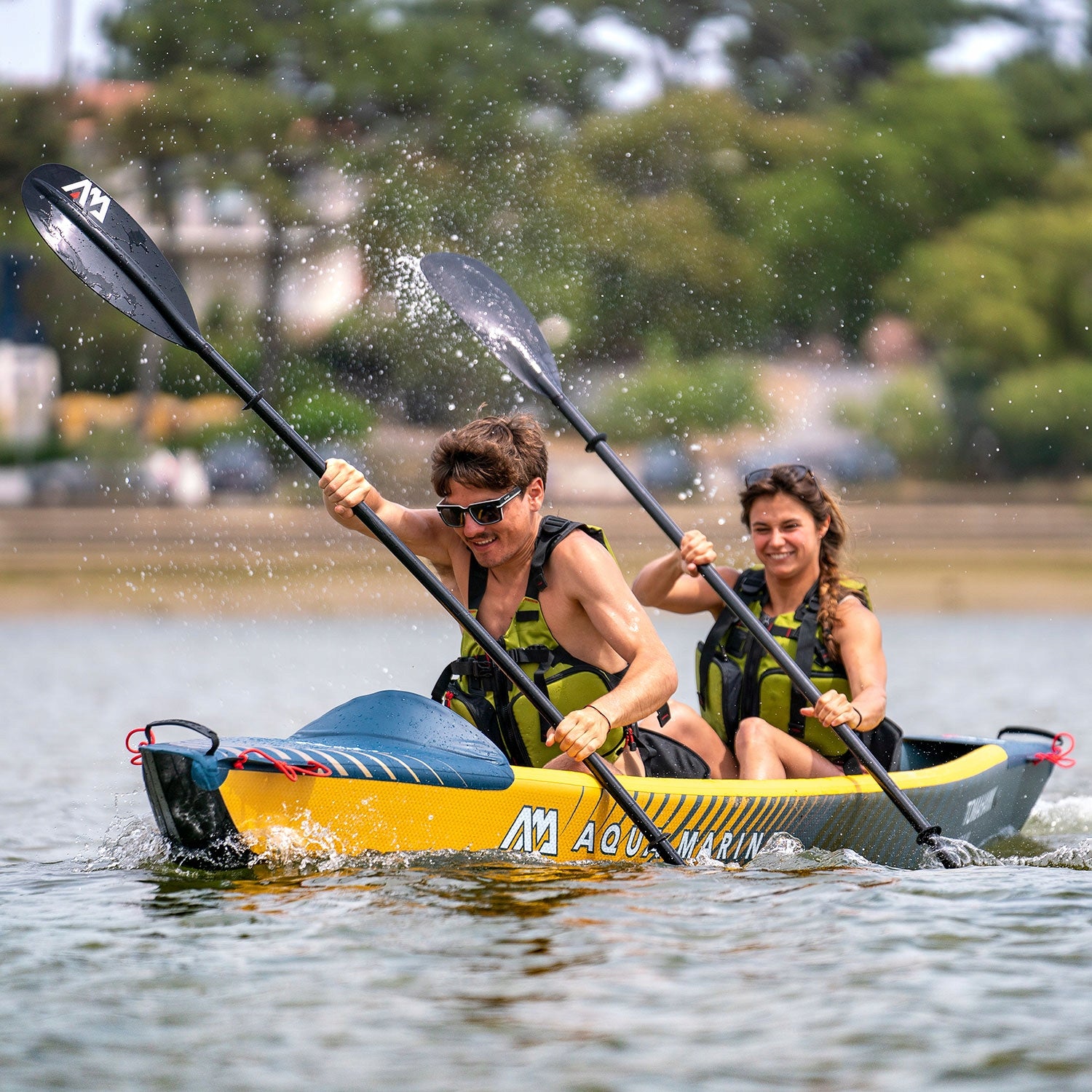 Pumped kayak Aqua Marina Tomahawk Air-K440 +Pump EP-T16+BOJKA INFLATABLE Length 440 cm
