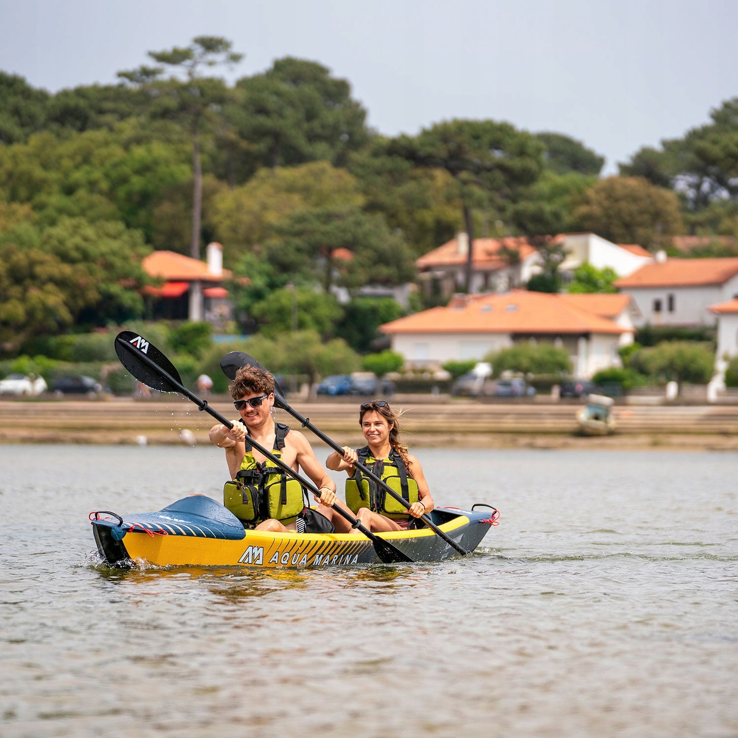 Pumped kayak Aqua Marina Tomahawk Air-K440 +Pump EP-T16+BOJKA INFLATABLE Model AIR-K440-B0303691-BOJKADM
