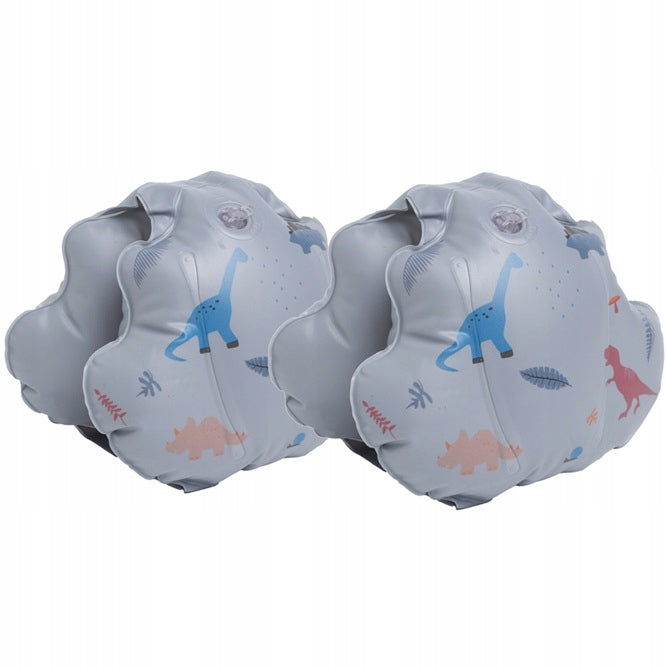 Pumped sleeves for learning to swim in the water pool beach dinosaur