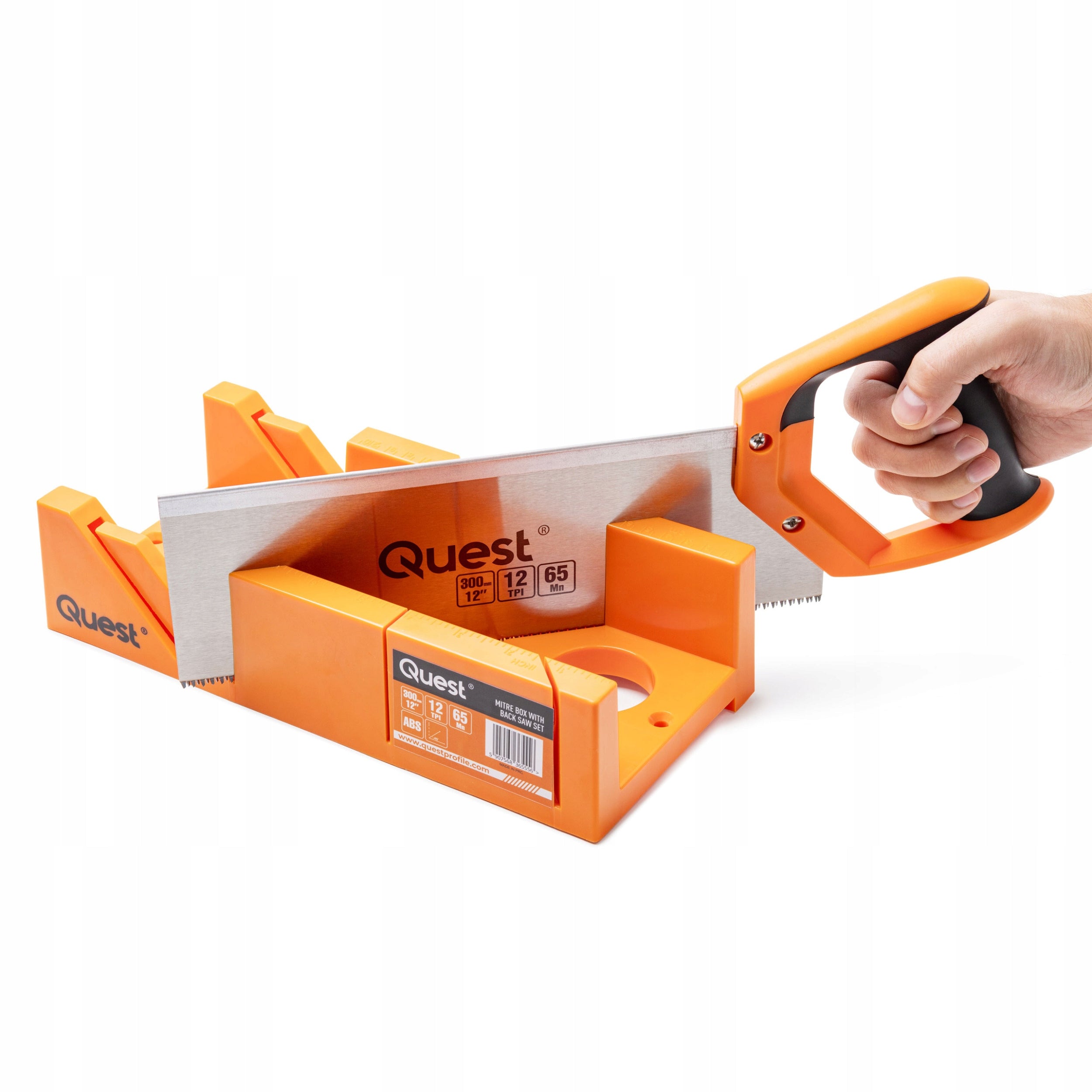Punch box with saw 300-12", for angle cutting PVC, wood