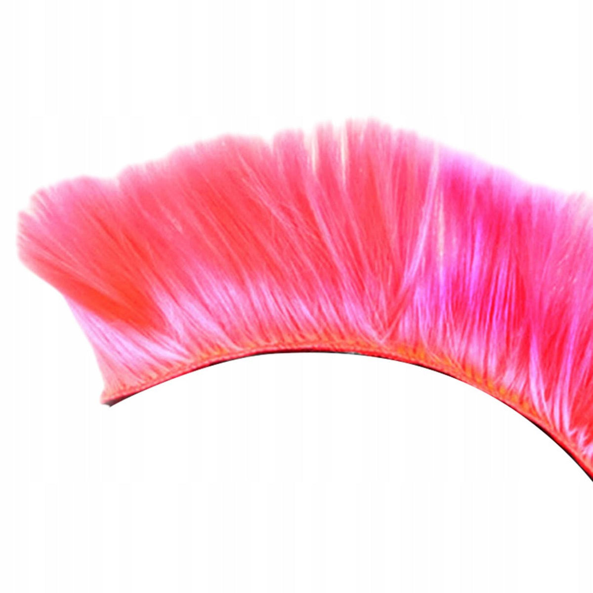 Punk Hair Wig Helmet Decor Hairpiece Extensions PET Fiber Breathable Pink Packaging status original