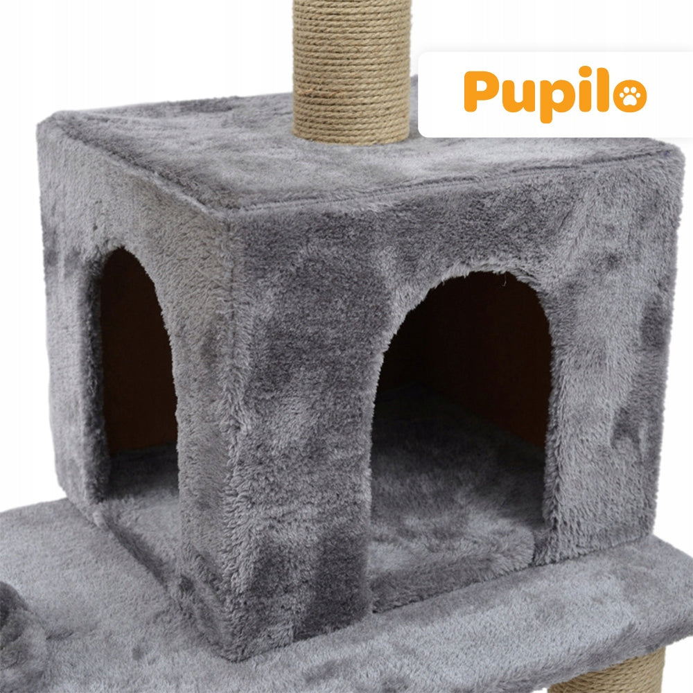Pupilo Cottage Scratcher Bed Hammock Ladder For Cat Toy 4 Levels Kind tall scratching post bed scratching post scratching tower