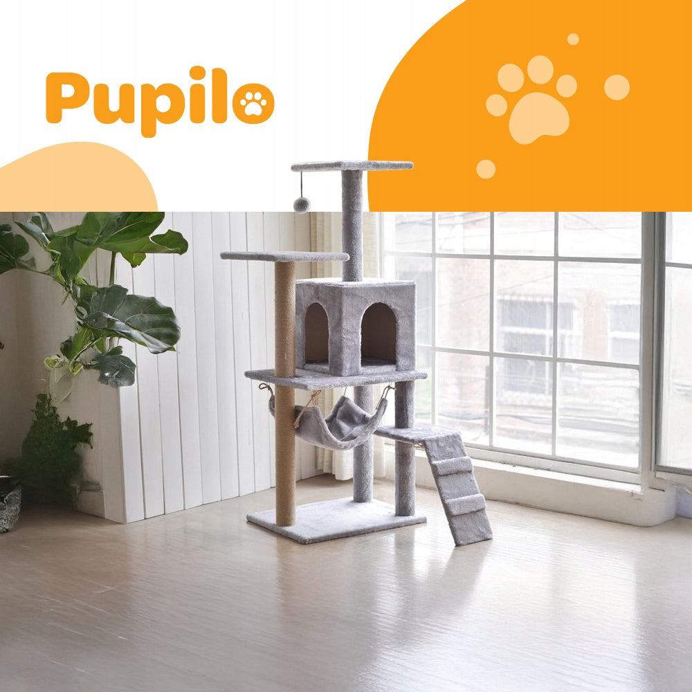 Pupilo Cottage Scratcher Bed Hammock Ladder For Cat Toy 4 Levels Manufacturer code PET304 Dla Kociąt Słupek Do Drapania