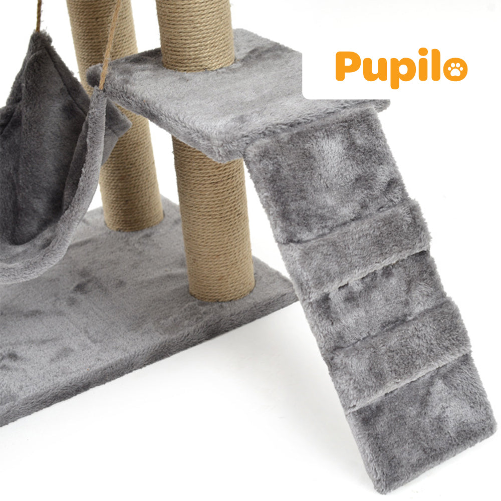 Pupilo Cottage Scratcher Bed Hammock Ladder For Cat Toy 4 Levels Trade name Drapak Dla Kotów Legowisko Zabawka
