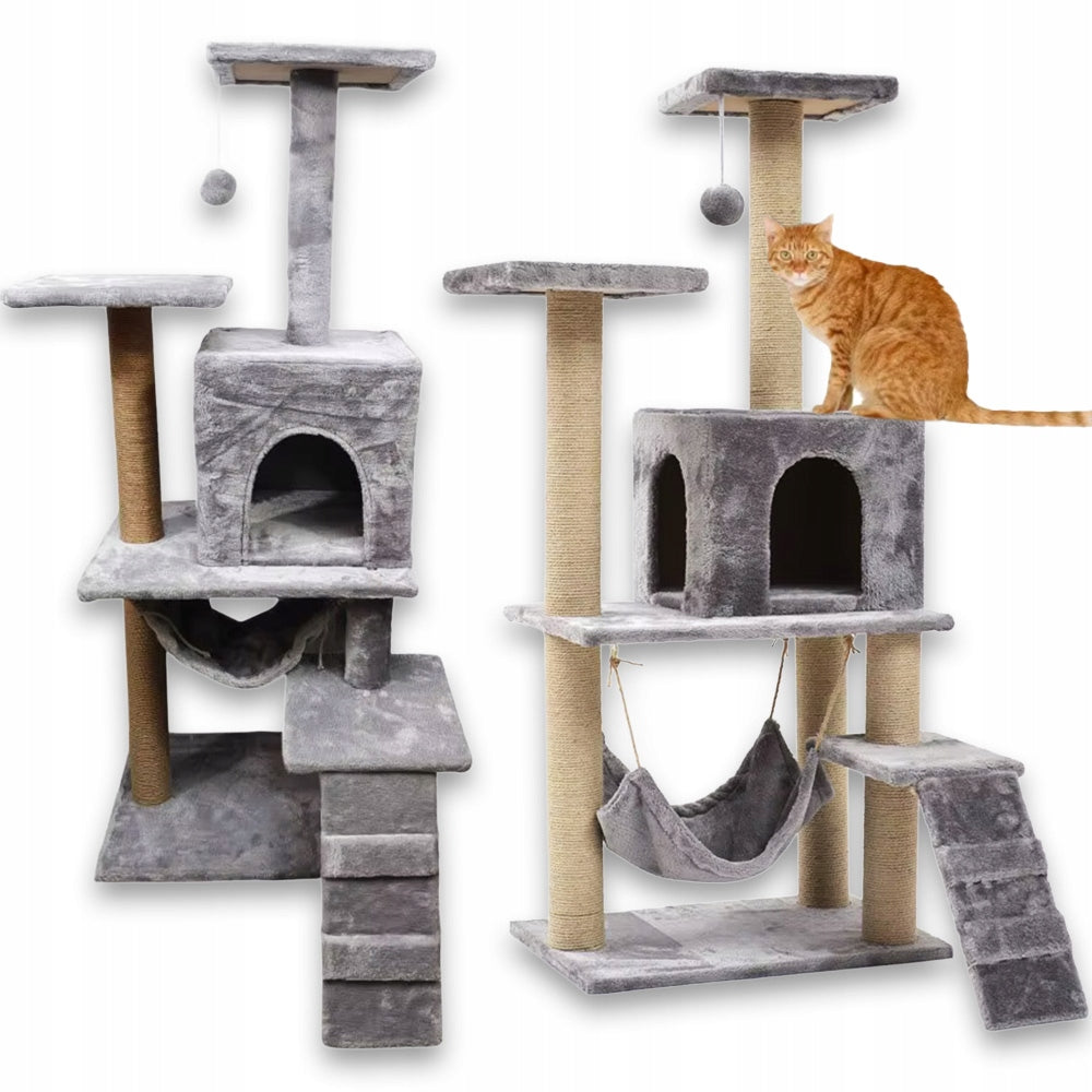 Pupilo Cottage Scratcher Bed Hammock Ladder For Cat Toy 4 Levels