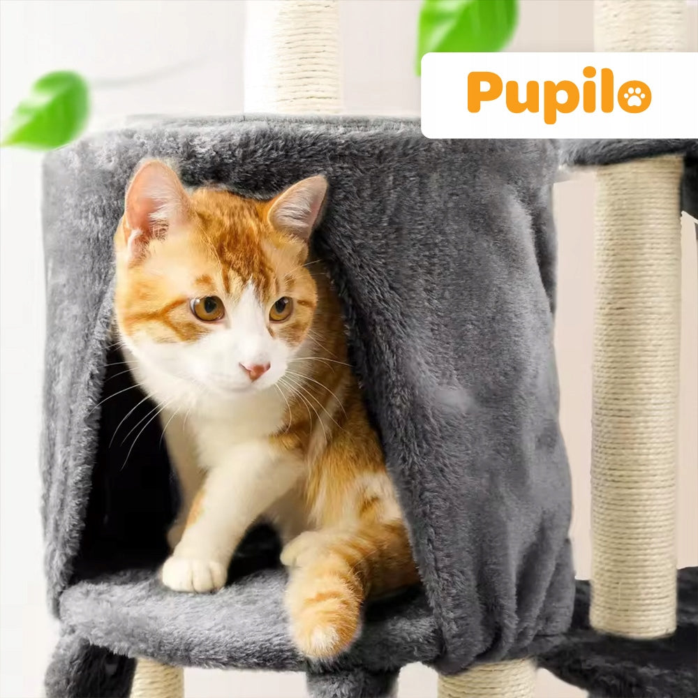 Pupilo Cottage Scratcher Bed Hammock Ladder For Cat Toys Mouse Sizal Brand CoolStaff