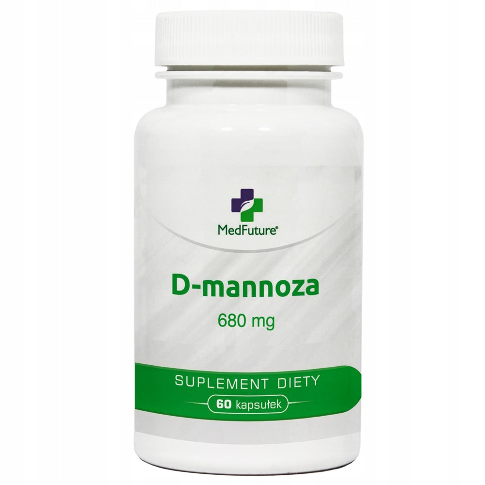 Pure D-mannose 680 mg Urinary tract, healthy bladder - 60 capsules Manufacturer code D-mannoza 680 mg