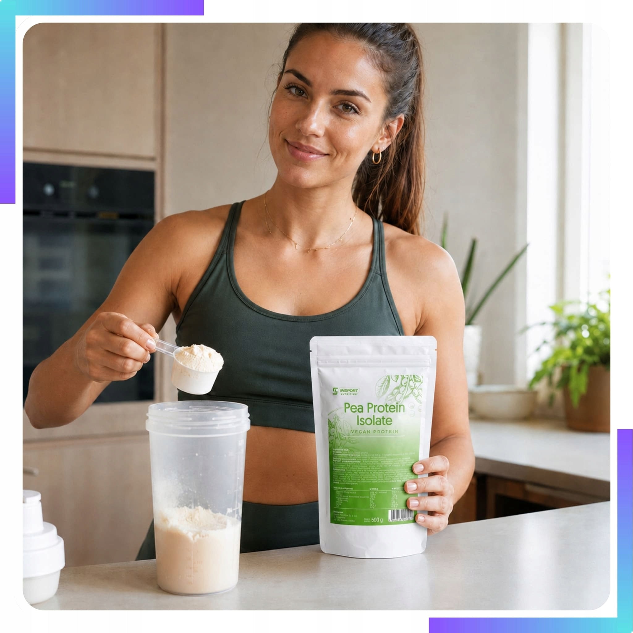 Pure PEA PROTEIN Isolate 500g VEGAN Protein Supplement | INSPORT Expiration date at least 3 months from the date of purchase