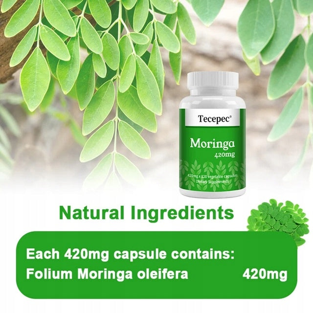 Pure moringa leaf oleifera supports metabolism and immune system health Expiration date at least 1 year from the date of purchase