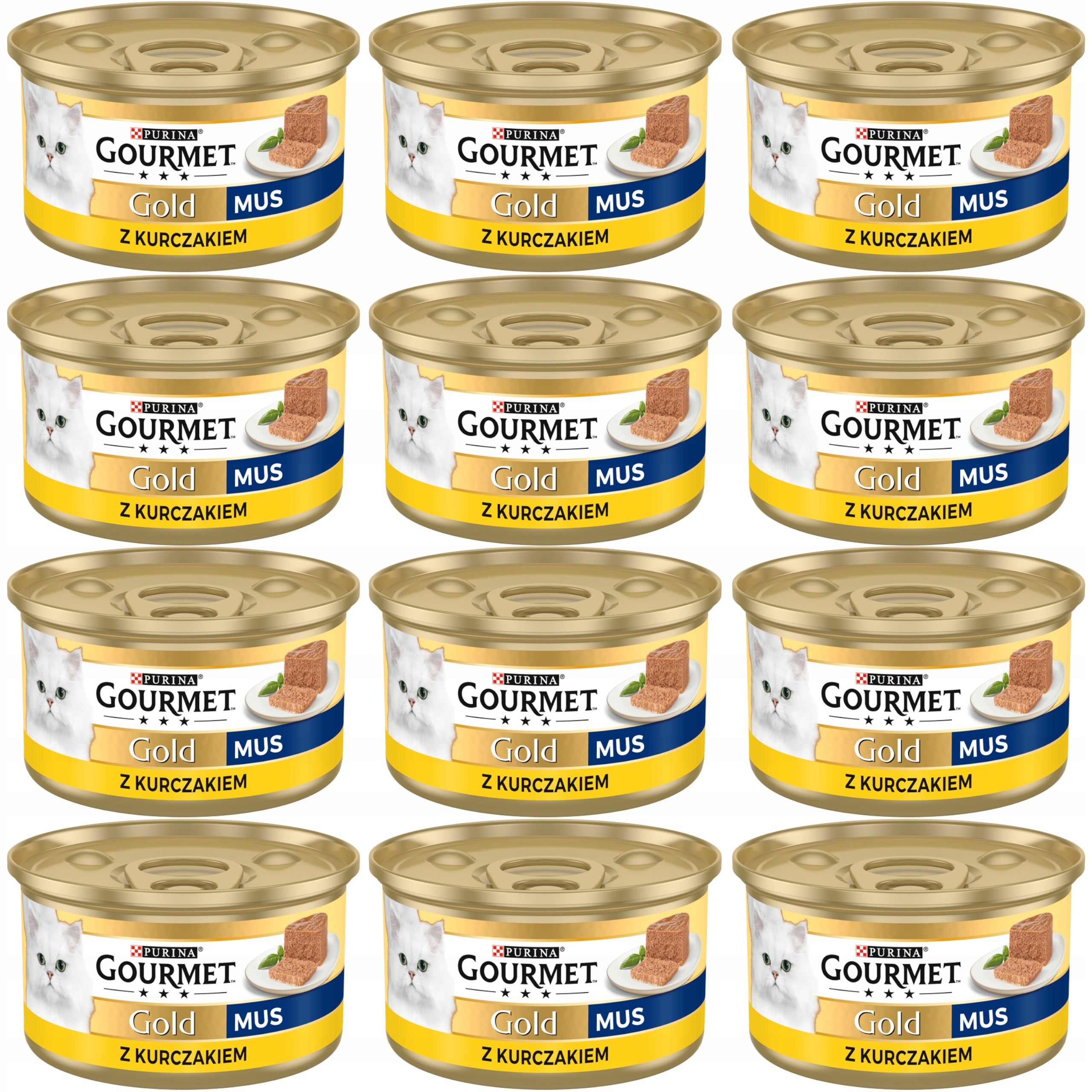 Purina Gourmet Gold MUS PATE WITH CHICKEN Wet cat food 12x85g