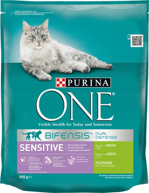 Purina ONE SENSITIVE turkey rice 750g cat food