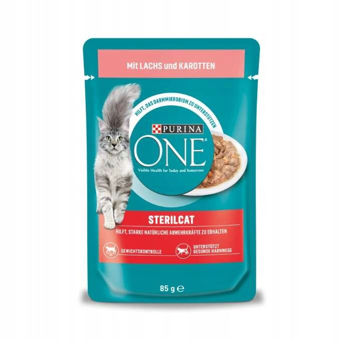 Purina ONE Sterilcat sachet for cat sterilized SALMON with CARROT 85g