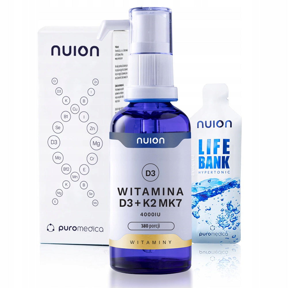 Puromedica VITAMIN D3 K2MK7 4000IU 50 ml drops high dose + freebie