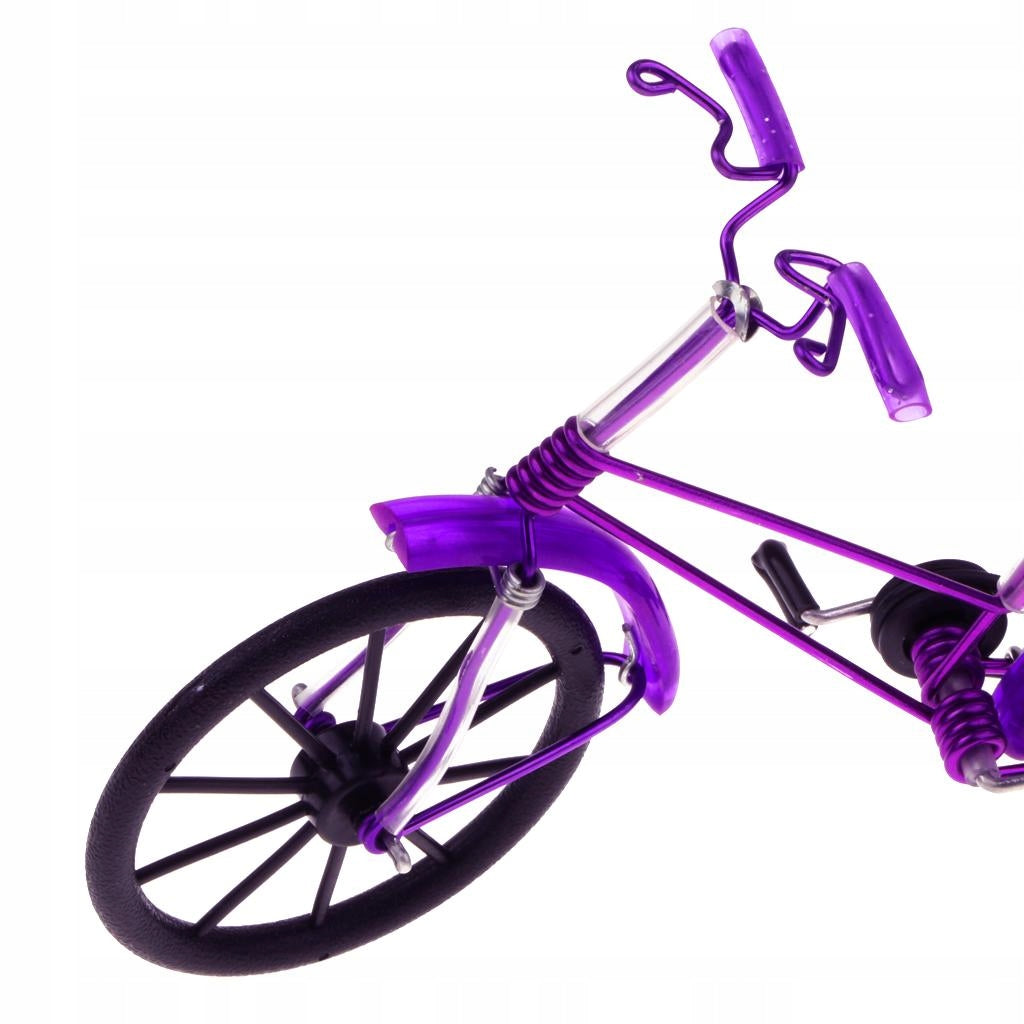 Purple Iron Decorative Bicycle Model Desk Decor 7.9 L X 2.6 W X 5.5 Brand no brand