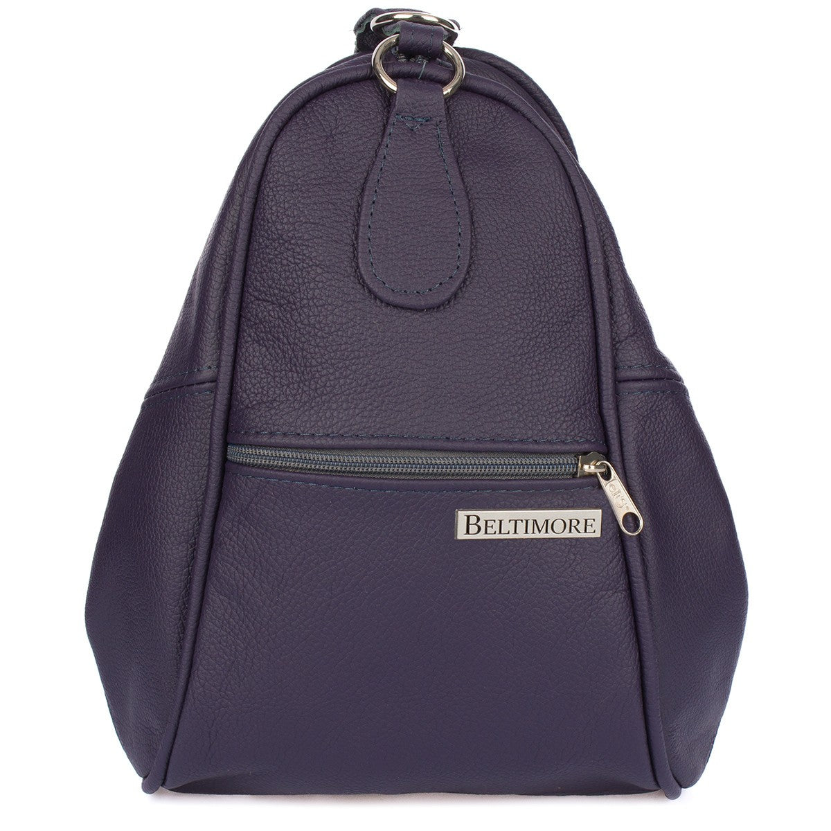 Purple backpack women's leather bag 2in1 Beltimore 019 Brand Beltimore