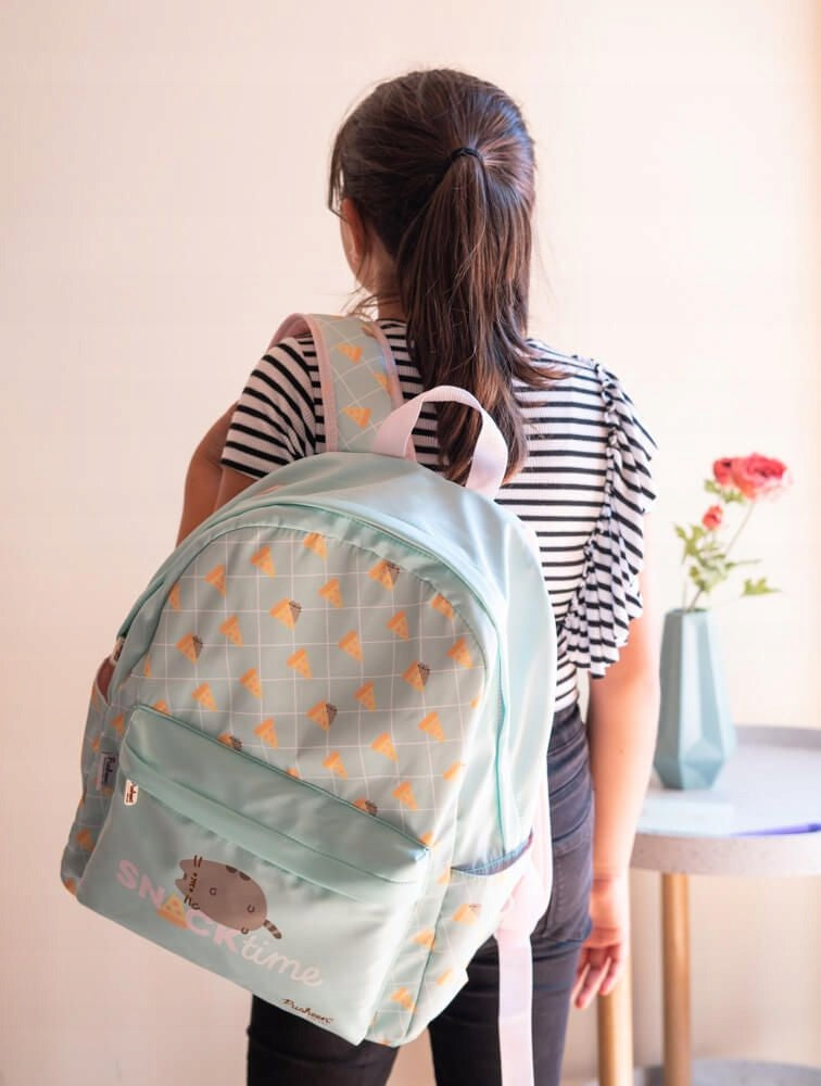 Pusheen Women's Backpack School Backpack for Teenagers for A4 USB Airplane Packaging status original