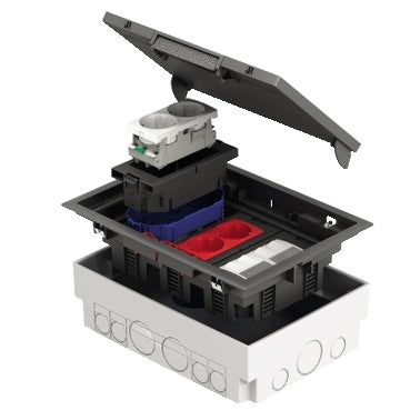 Pagrindas 6/8 vietų grindų dėžutei Schneider Electric OptiLine45
