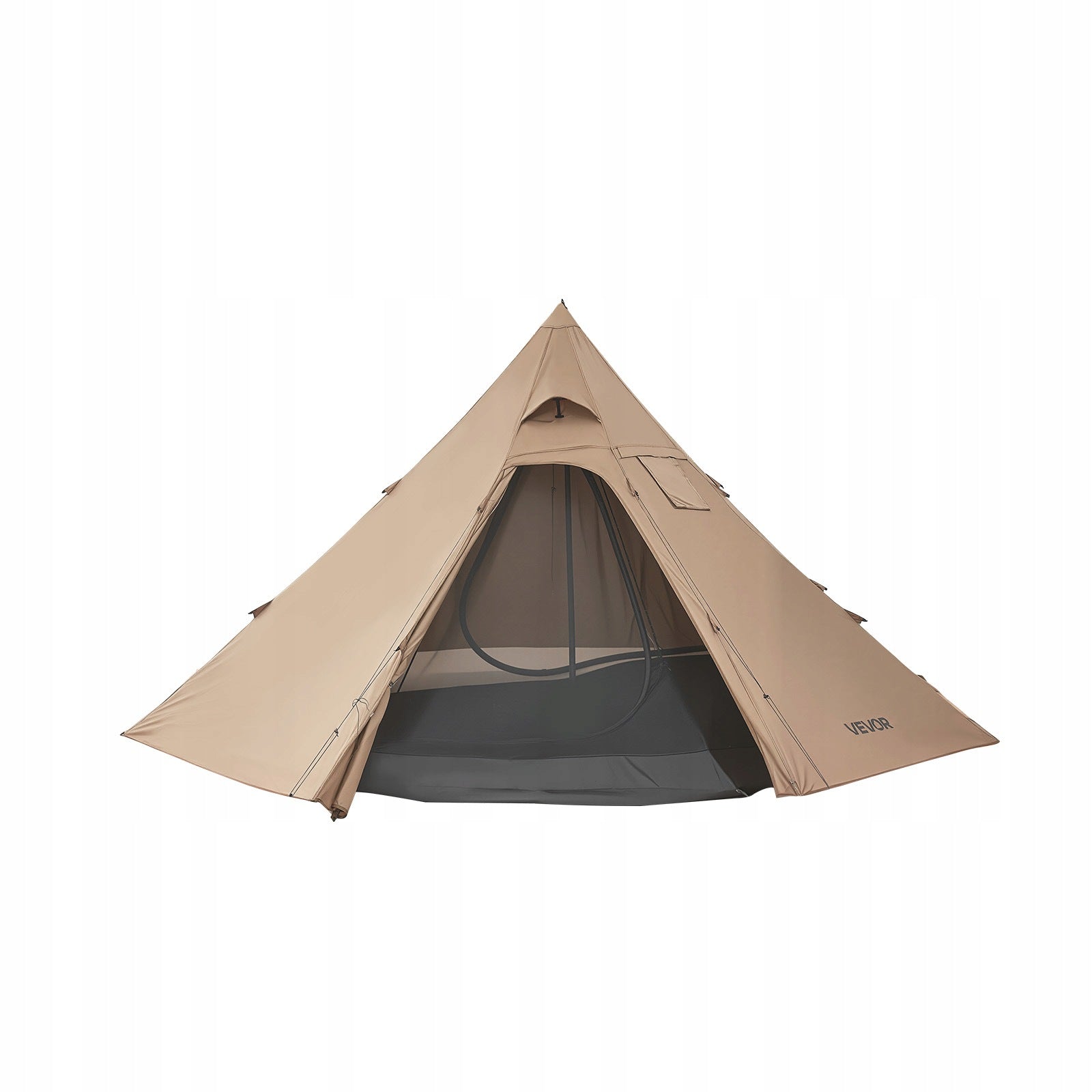 Pyramid Shaped Camping Tent For 4 Persons PU2500MM Waterproof