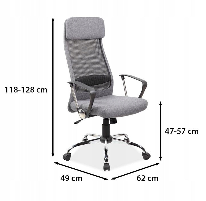 Q-345 Grey Office Work Chair Packaging status original