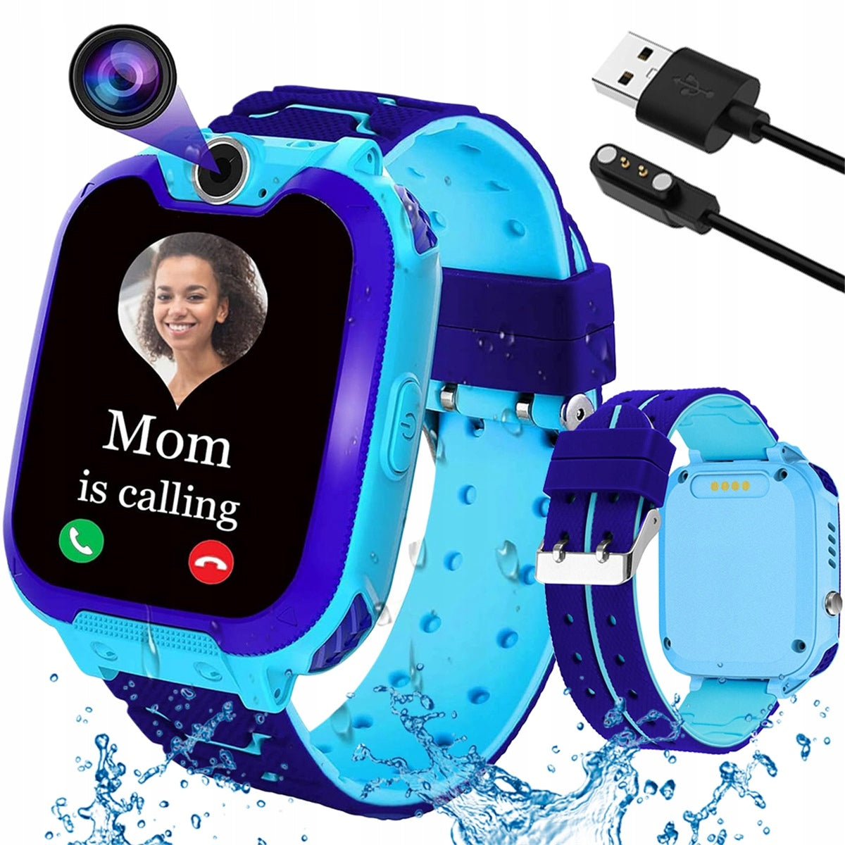 Q12 HD CHILDREN'S SMARTWATCH WITH GSM SPEAKER AND IP53 WATERPROOF Packaging status original