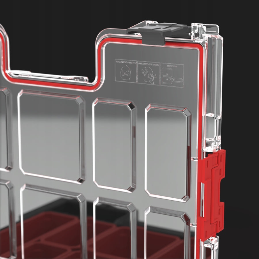 QBRICK SYSTEM PRO Organizer 300 modular with cover tool box 9l Product width 35.8 cm