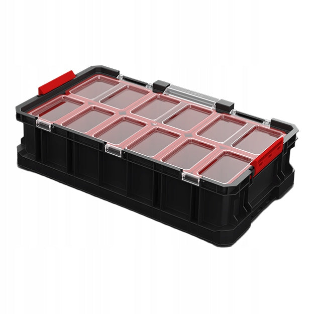 QBRICK SYSTEM TWO ORGANIZER Plus with lid large tool box 14,3l Product height 13 cm