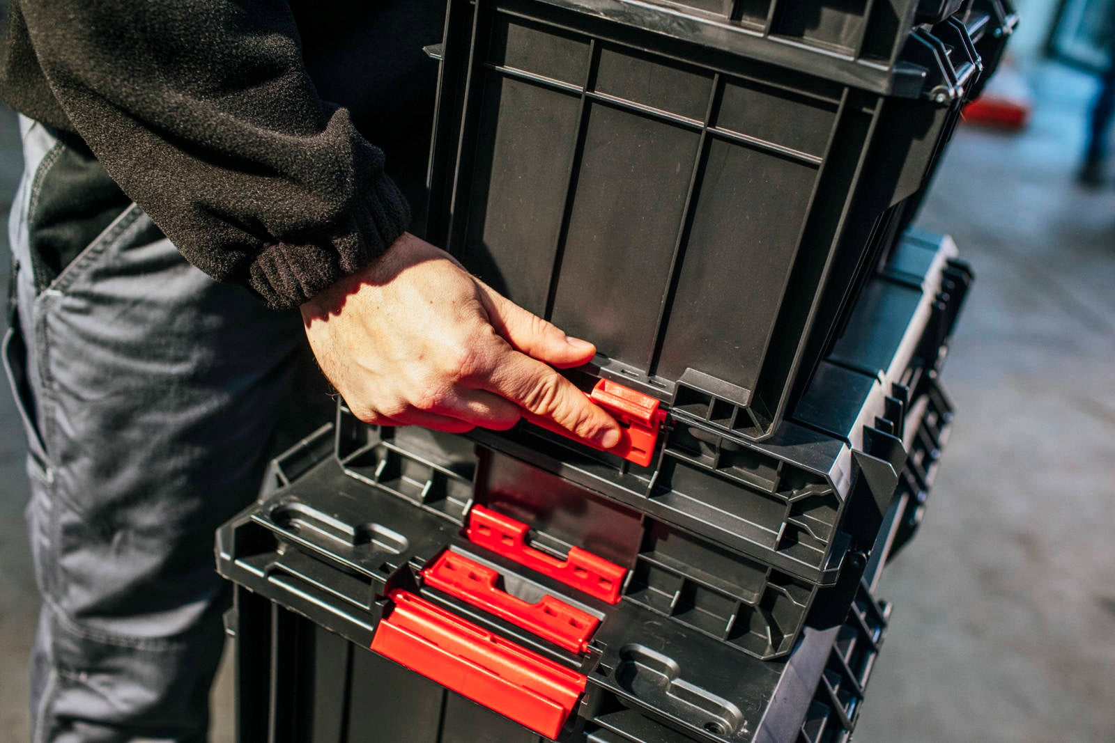 QBRICK box PRO Drawer 3 Toolbox Basic drawers version 2.0 molets Product height 24.4 cm
