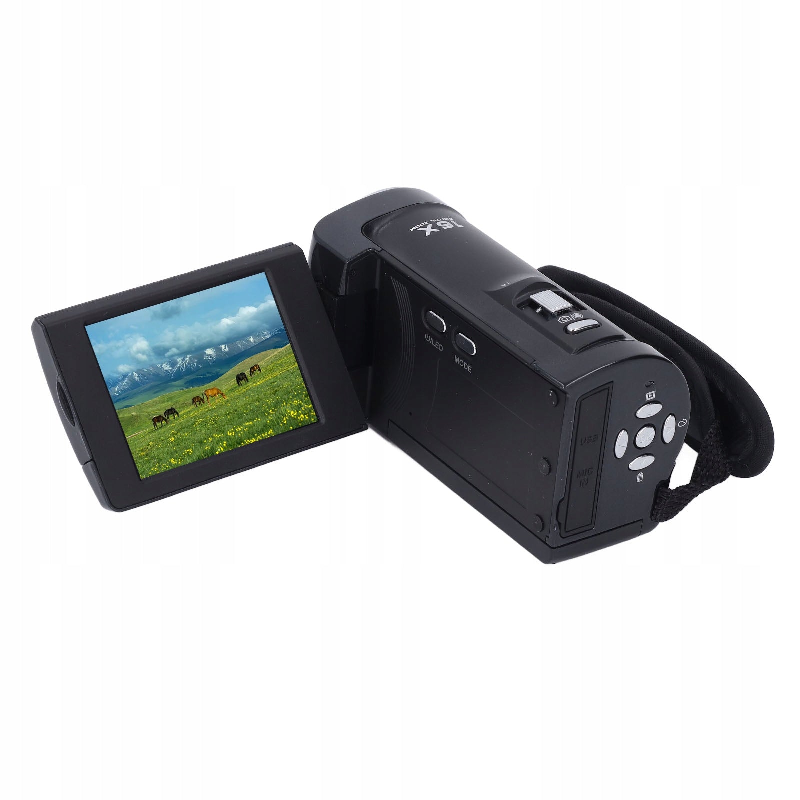 QHD 2.7K Video Camera 50mp 16x Digital Zoom Camera 270 Degree 4J Screen
