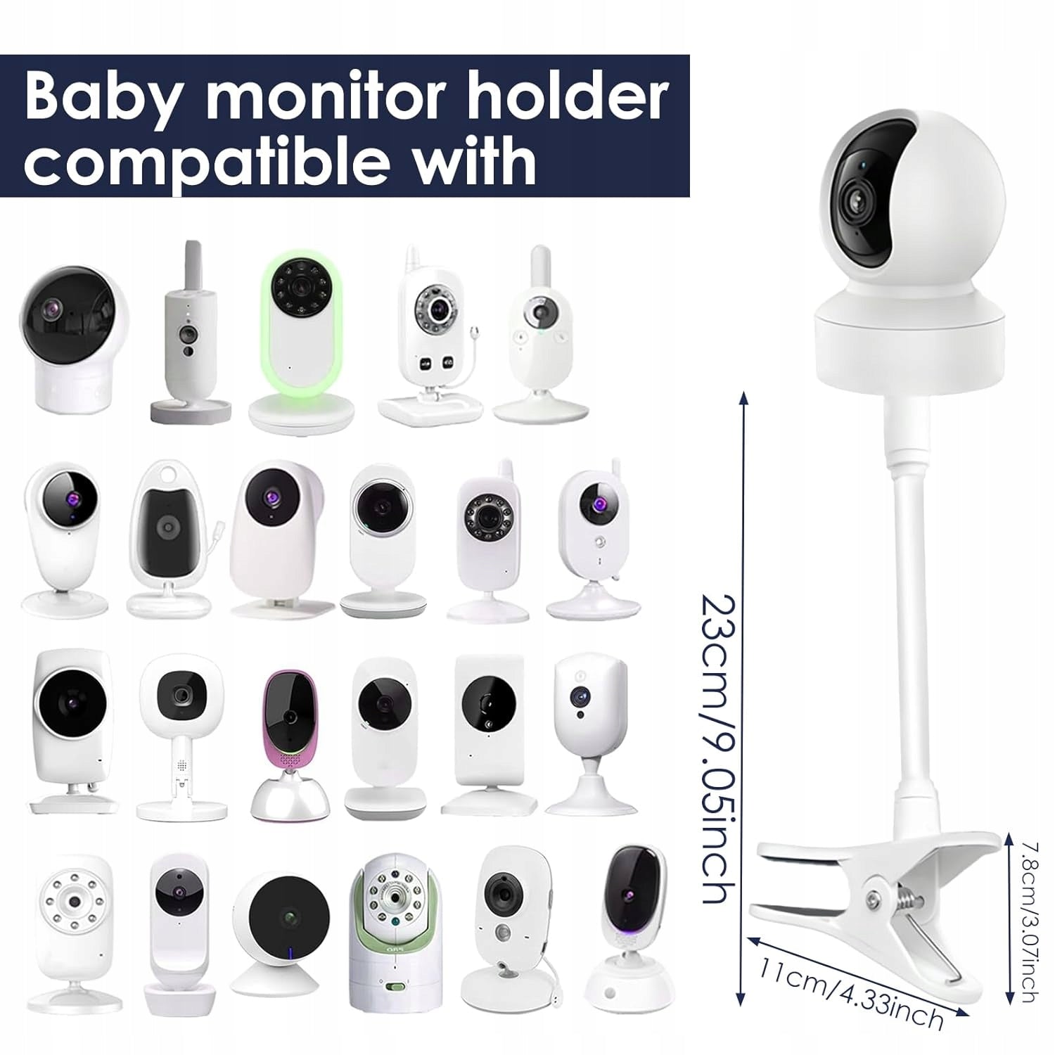 QINGZY Nanny holder universal adjustable clip without holes Brand no brand