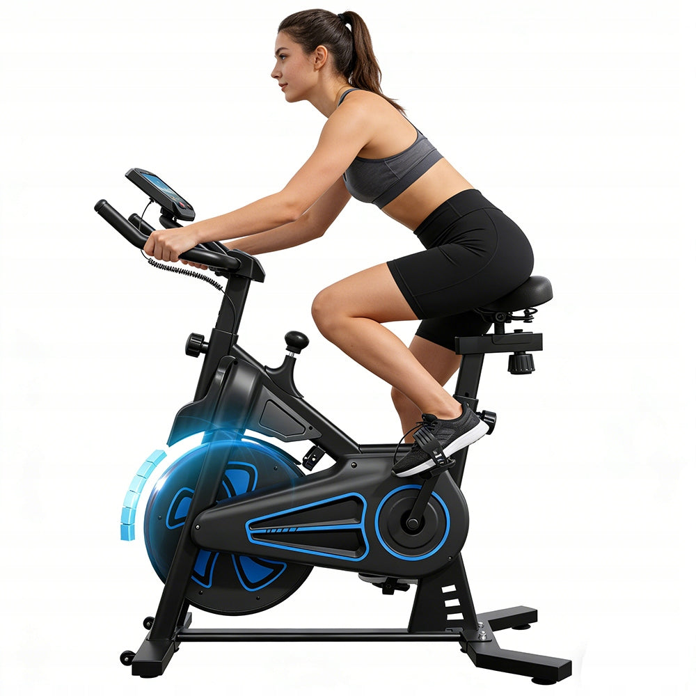 QK116C Stationary Bike Magnetic Exercise Bike Training Bike 120kg