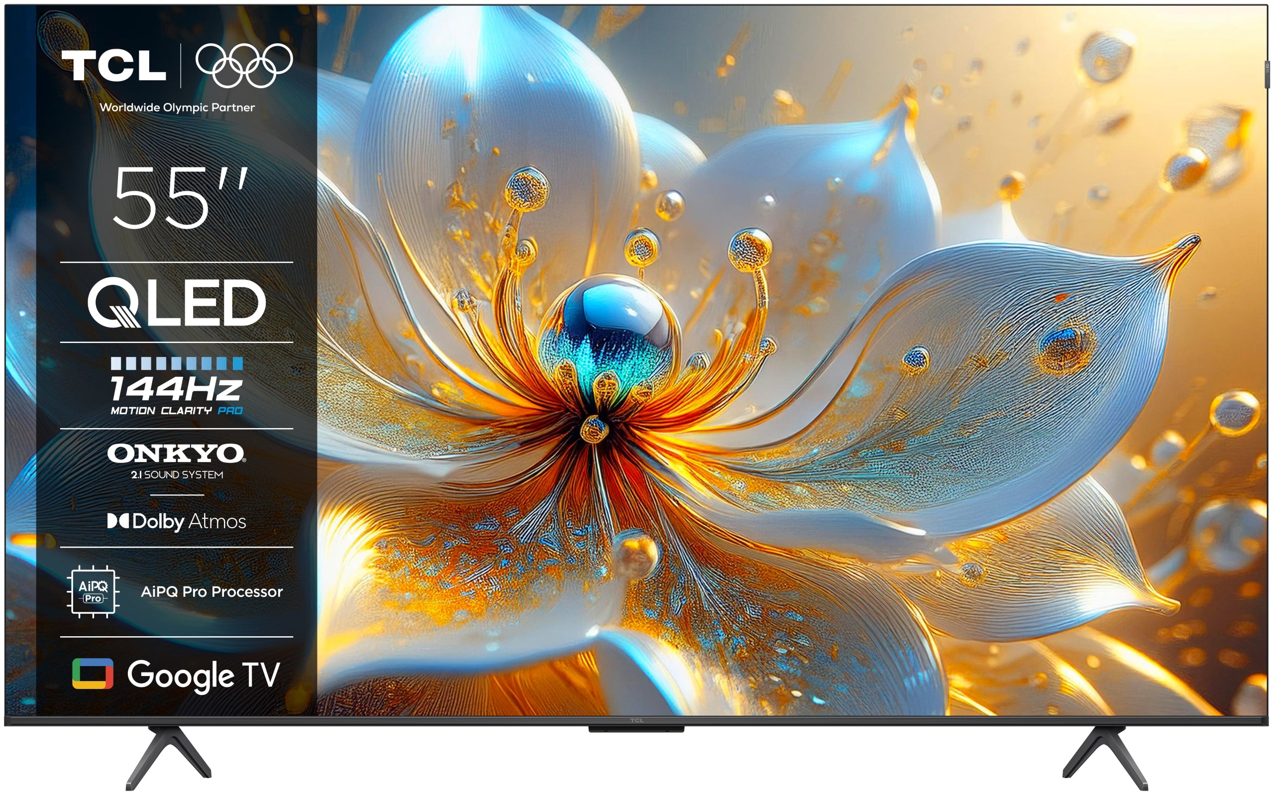 QLED TV TCL 55T8C 55" 4K UHD Internet Smart Wi-Fi 144hz