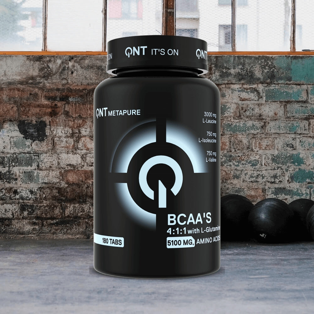 QNT BCAA 4:1:1 + L-Glutamine (180 Tabs) Unflavored Expiration date at least 3 months from the date of purchase