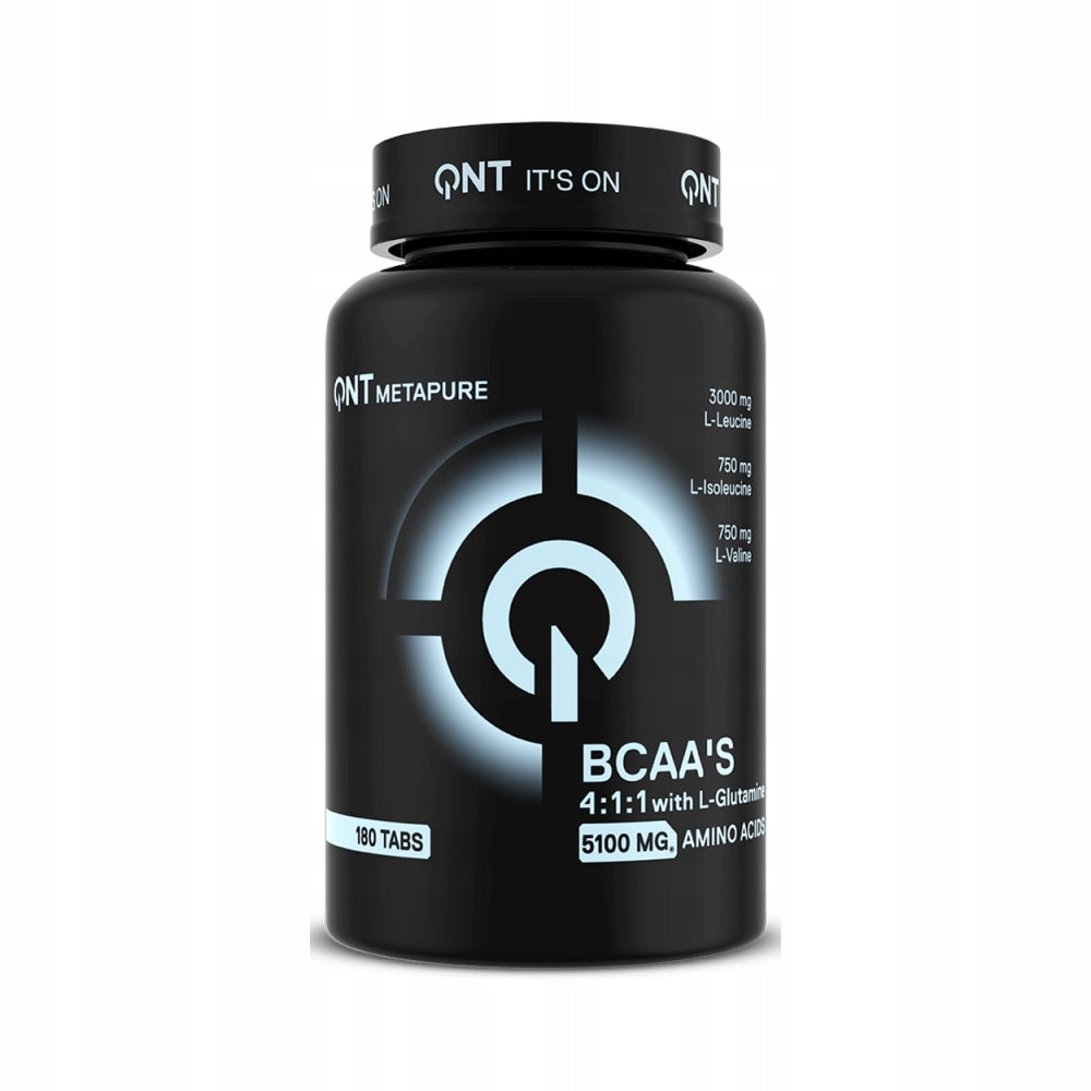 QNT BCAA 4:1:1 + L-Glutamine (180 Tabs) Unflavored