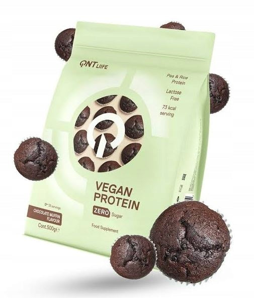 QNT Protein Vegan Conditioner Vegetarian Protein Without Sugar 500g Chocolate